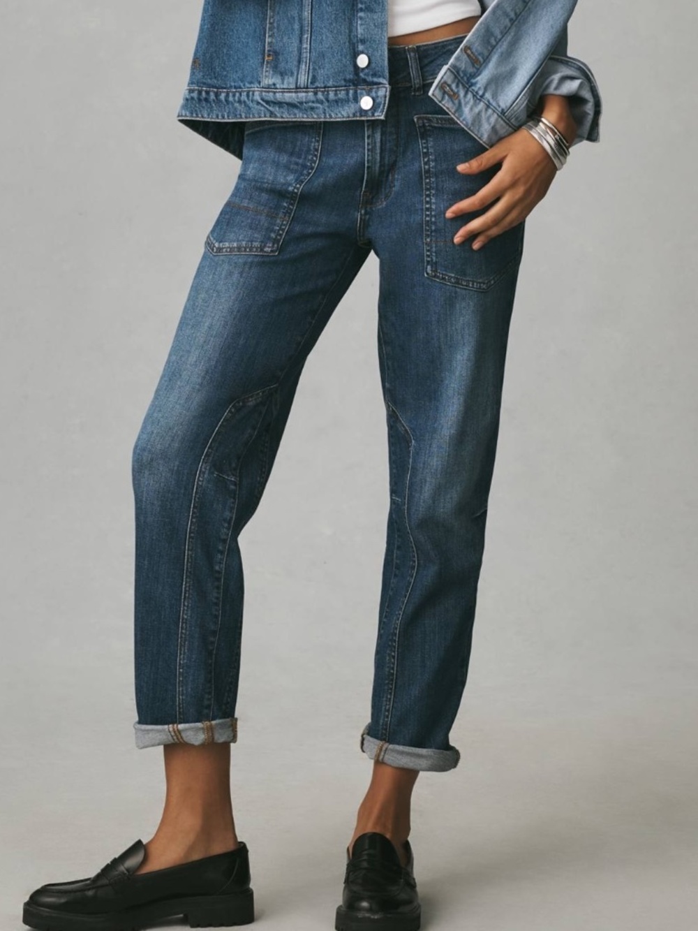 Pilcro patch jeans
